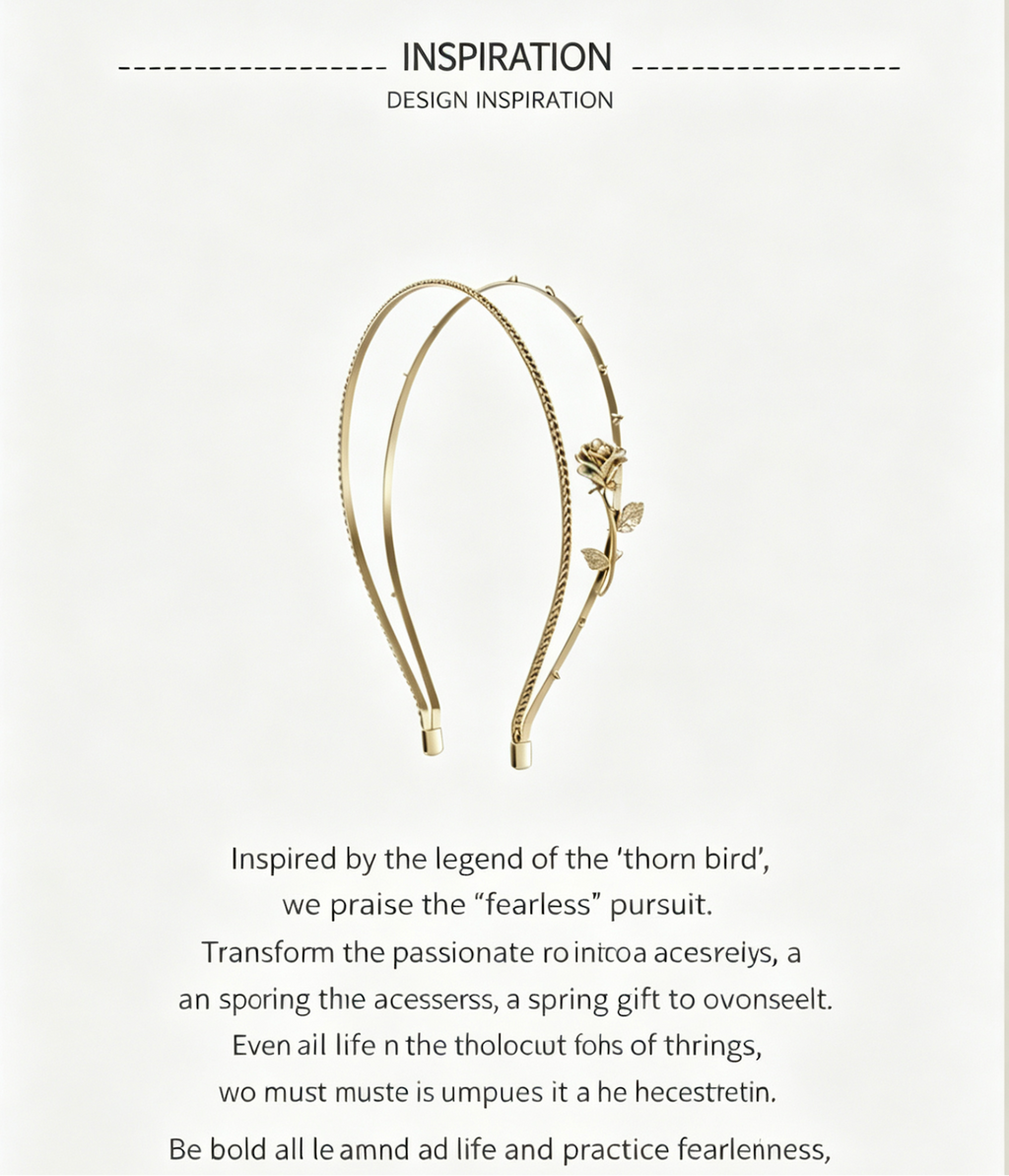 Thorn Rose Series hair hoop