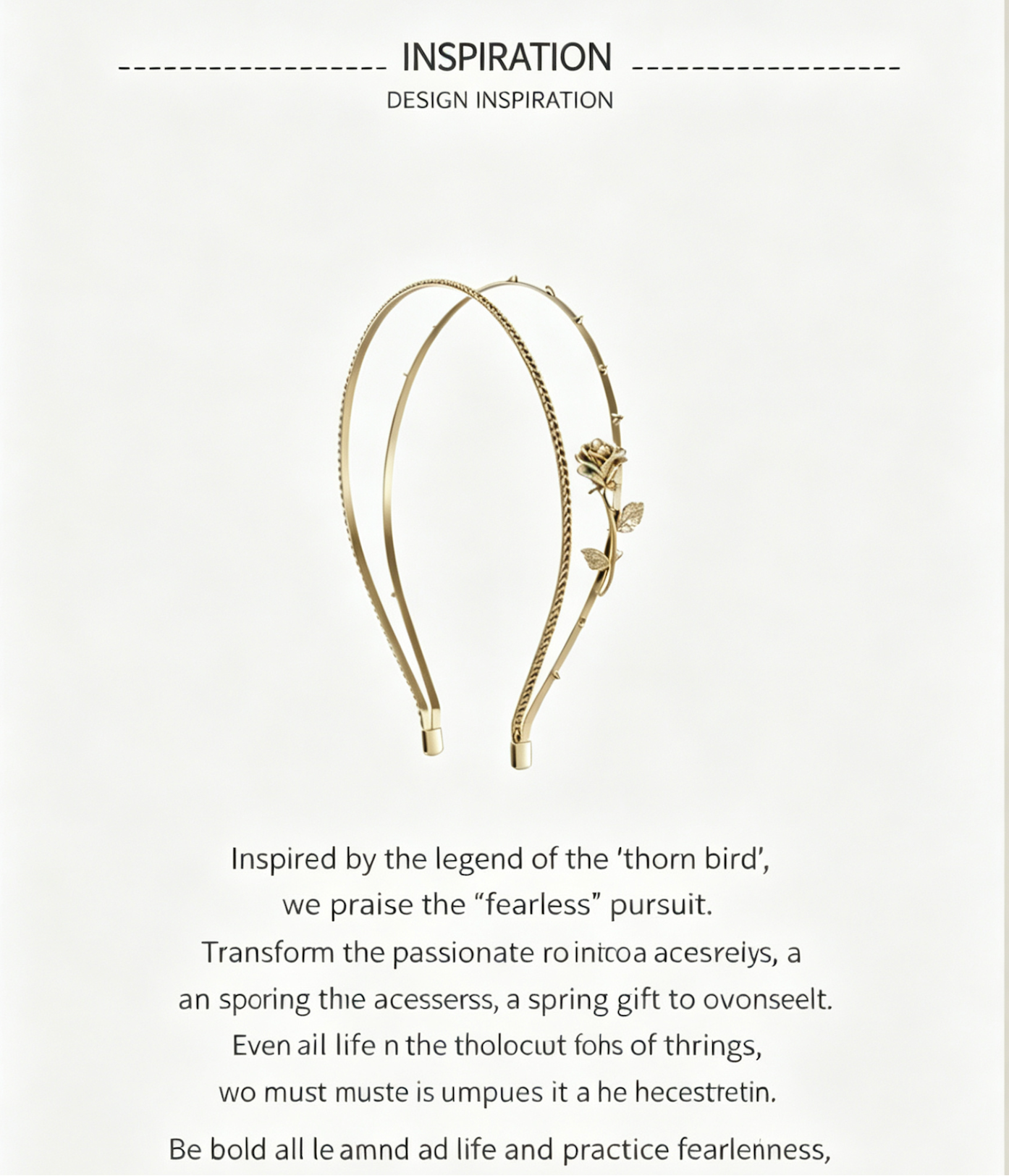 Thorn Rose Series hair hoop